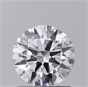 Del inventario de diamantes de laboratorio, 1.01 quilates, Redondo , Color D, claridad VVS2 y certificado GIA