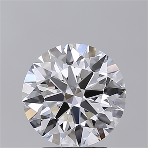 Picture of Lab Created Diamond 3.02 Carats, Round with Excellent Cut, E Color, VVS2 Clarity and Certified by GIA