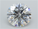 Lab Created Diamond 3.02 Carats, Round with Excellent Cut, E Color, VVS2 Clarity and Certified by GIA