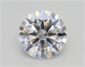 Lab Created Diamond 1.02 Carats, Round with Excellent Cut, D Color, VVS1 Clarity and Certified by GIA