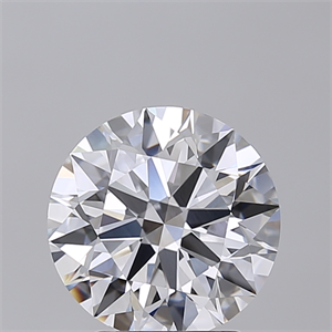 Picture of Lab Created Diamond 3.02 Carats, Round with Excellent Cut, E Color, VVS2 Clarity and Certified by GIA