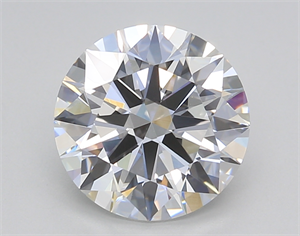 Picture of Lab Created Diamond 3.02 Carats, Round with Excellent Cut, E Color, VVS2 Clarity and Certified by GIA
