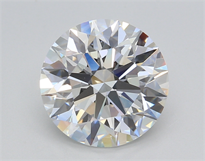 Picture of Lab Created Diamond 3.52 Carats, Round with Excellent Cut, E Color, VVS2 Clarity and Certified by GIA