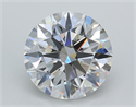Lab Created Diamond 3.02 Carats, Round with Excellent Cut, E Color, VVS2 Clarity and Certified by GIA