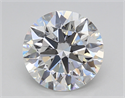 Lab Created Diamond 3.02 Carats, Round with Excellent Cut, E Color, VS1 Clarity and Certified by GIA