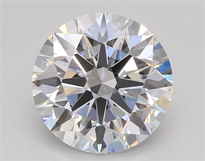 Picture of Lab Created Diamond 3.52 Carats, Round with Excellent Cut, E Color, VS1 Clarity and Certified by GIA