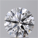 Lab Created Diamond 3.10 Carats, Round with Excellent Cut, E Color, VS1 Clarity and Certified by GIA
