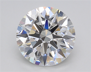 Picture of Lab Created Diamond 3.02 Carats, Round with Excellent Cut, E Color, VS1 Clarity and Certified by GIA