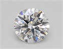 Lab Created Diamond 1.01 Carats, Round with Excellent Cut, D Color, VS1 Clarity and Certified by GIA