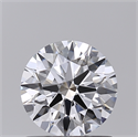 Lab Created Diamond 1.02 Carats, Round with Excellent Cut, D Color, VS1 Clarity and Certified by GIA