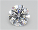 Lab Created Diamond 1.01 Carats, Round with Excellent Cut, D Color, VS1 Clarity and Certified by GIA