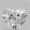 0.52 Carats, Heart E Color, VVS2 Clarity and Certified by GIA