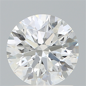 Picture of Lab Created Diamond 1.37 Carats, Round with Excellent Cut, D Color, VVS2 Clarity and Certified by IGI