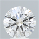 Lab Created Diamond 3.55 Carats, Round with Ideal Cut, E Color, VS1 Clarity and Certified by IGI