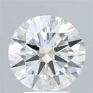 Picture of Lab Created Diamond 3.55 Carats, Round with Ideal Cut, E Color, VS1 Clarity and Certified by IGI