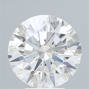 Picture of Lab Created Diamond 4.78 Carats, Round with Ideal Cut, D Color, VS1 Clarity and Certified by IGI
