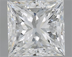 Picture of 2.01 Carats, Princess G Color, VVS2 Clarity and Certified by GIA