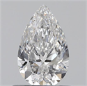 0.60 Carats, Pear E Color, SI2 Clarity and Certified by GIA