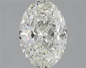 Picture of 1.74 Carats, Oval K Color, SI2 Clarity and Certified by GIA