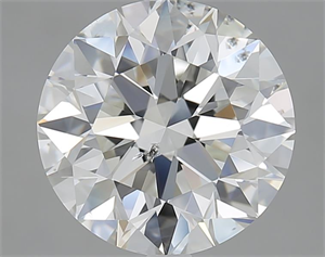 Picture of 3.00 Carats, Round with Excellent Cut, I Color, SI1 Clarity and Certified by GIA