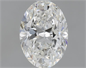1.20 quilates, Ovalado , Color G, claridad VVS2 y certificado por GIA