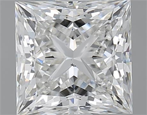 Picture of 1.51 Carats, Princess F Color, SI1 Clarity and Certified by GIA