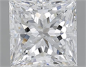 2.03 Carats, Princess D Color, VVS1 Clarity and Certified by GIA