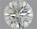 1.30 Carats, Round with Excellent Cut, L Color, SI2 Clarity and Certified by GIA