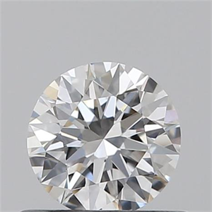 Picture of 0.43 Carats, Round with Excellent Cut, E Color, IF Clarity and Certified by GIA