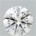 Lab Created Diamond 3.36 Carats, Round with Ideal Cut, E Color, VVS2 Clarity and Certified by IGI