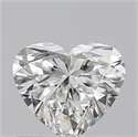 0.50 Carats, Heart G Color, VS2 Clarity and Certified by GIA