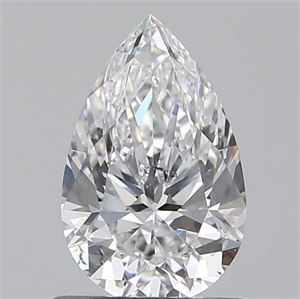 Picture of 0.80 Carats, Pear D Color, SI1 Clarity and Certified by GIA