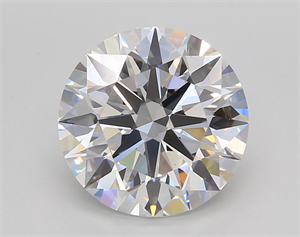 Picture of Lab Created Diamond 4.03 Carats, Round with Excellent Cut, E Color, VVS2 Clarity and Certified by GIA