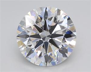 Picture of Lab Created Diamond 5.02 Carats, Round with Excellent Cut, E Color, VVS2 Clarity and Certified by GIA
