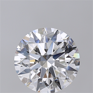 Picture of Lab Created Diamond 4.02 Carats, Round with Excellent Cut, F Color, VVS2 Clarity and Certified by GIA