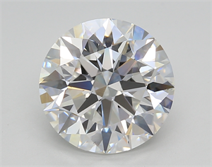 Picture of Lab Created Diamond 4.02 Carats, Round with Excellent Cut, G Color, VS1 Clarity and Certified by GIA