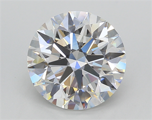Picture of Lab Created Diamond 4.02 Carats, Round with Excellent Cut, F Color, VS1 Clarity and Certified by GIA