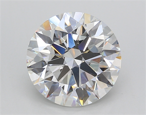 Picture of Lab Created Diamond 4.02 Carats, Round with Excellent Cut, F Color, VS1 Clarity and Certified by GIA