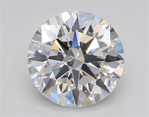 Picture of Lab Created Diamond 4.02 Carats, Round with Excellent Cut, F Color, VS1 Clarity and Certified by GIA