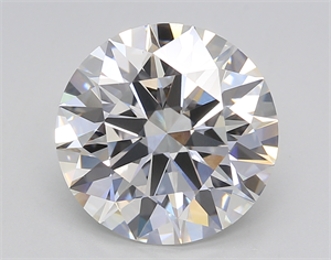Picture of Lab Created Diamond 5.02 Carats, Round with Excellent Cut, F Color, VS1 Clarity and Certified by GIA
