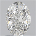 0.70 Carats, Oval F Color, I1 Clarity and Certified by GIA