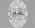 1.50 Carats, Oval D Color, SI2 Clarity and Certified by GIA
