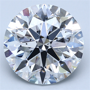 Picture of Lab Created Diamond 6.01 Carats, Round with Excellent Cut, E Color, SI1 Clarity and Certified by IGI