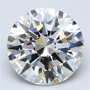 Picture of Lab Created Diamond 3.15 Carats, Round with Excellent Cut, F Color, VS1 Clarity and Certified by GIA