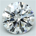 Lab Created Diamond 4.08 Carats, Round with Excellent Cut, G Color, VS1 Clarity and Certified by GIA