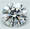 Del inventario de diamantes de laboratorio, 3.23 quilates, Redondo , Color F, claridad VS1 y certificado GIA