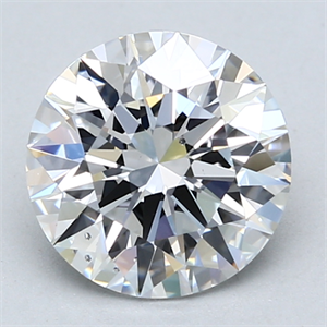 Picture of Lab Created Diamond 2.26 Carats, Round with Excellent Cut, D Color, SI1 Clarity and Certified by GIA