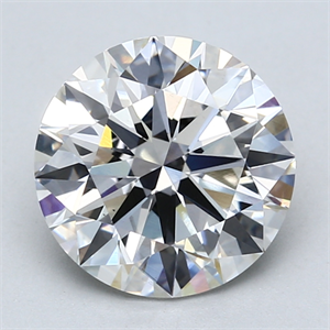 Picture of Lab Created Diamond 3.44 Carats, Round with Excellent Cut, F Color, VS2 Clarity and Certified by GIA