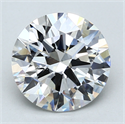 Del inventario de diamantes de laboratorio, 3.01 quilates, Redondo , Color E, claridad VS2 y certificado GIA