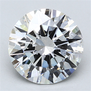 Picture of Lab Created Diamond 3.55 Carats, Round with Excellent Cut, E Color, VS2 Clarity and Certified by GIA